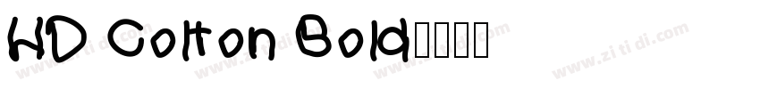 HD Colton Bold字体转换